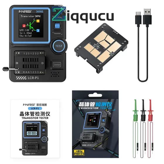 ZIQQUCU LCR-P1 transistor Testador multi-Função capacitor resistor MOS Campo Efeito Detecção De Componente Eletrônico