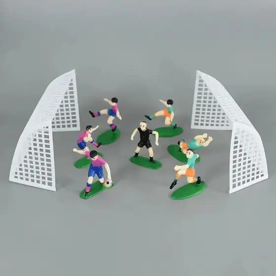 1 Conjunto De Decoração De Festa De Futebol Menino Menina Tema Bolo Topper Feliz Aniversário Suprimentos De Cozimento