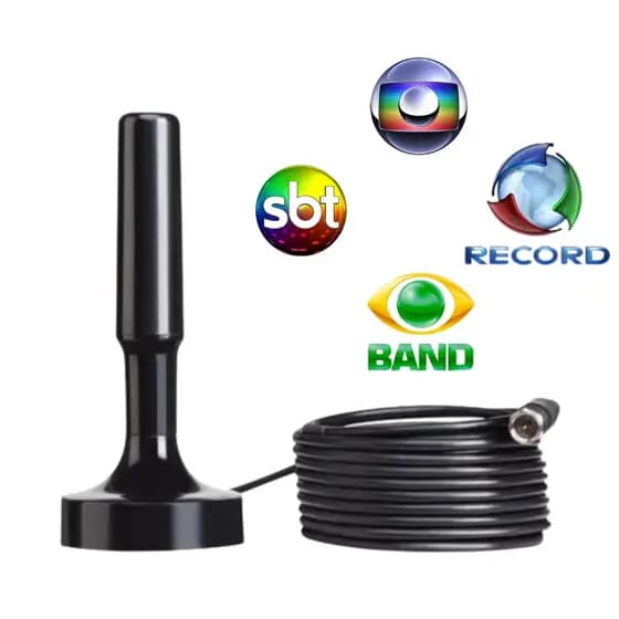 Antena Digital Multifuncional Interna e Externa 5 Metros