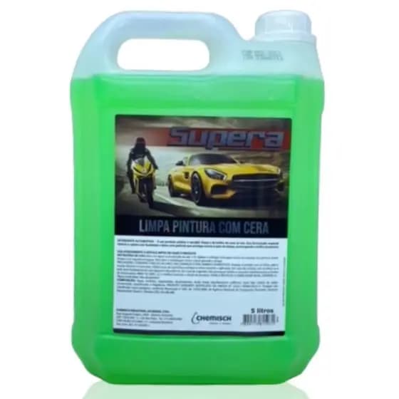 Automotivo Limpa Pintura com Cera 5L | Não Mancha | Remove Poeira | Brilho Imediato e Proteção