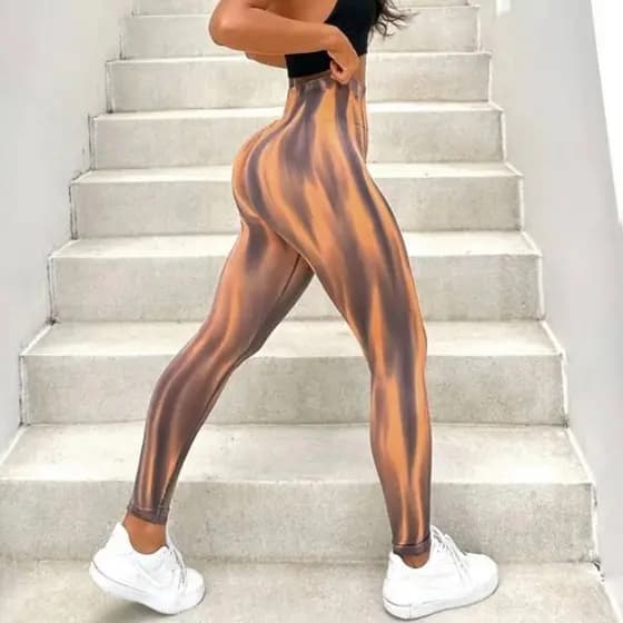 Novo estilo Aurora leggings feminino/ao ar livre sem costura calças de Yoga/cintura alta pêssego Hip Lift esportes leggi