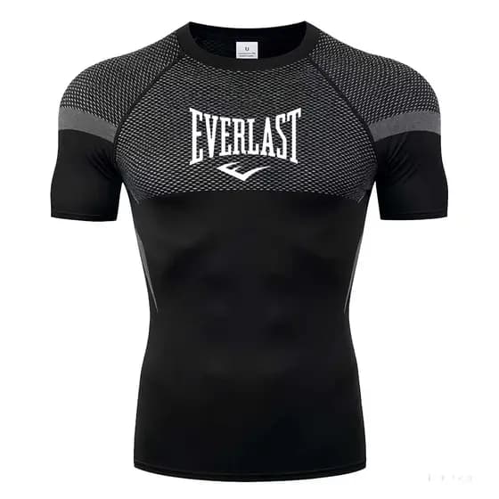 2025 Nova Venda Quente Boxe Esportes Camiseta Masculina Verão Apertado Respirável Secagem Rápida Topo