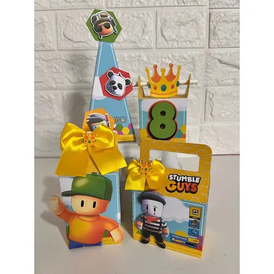 kit Personalizados stumble Guys | Lembrancinhas stumble Guys | aniversário stumble Guys