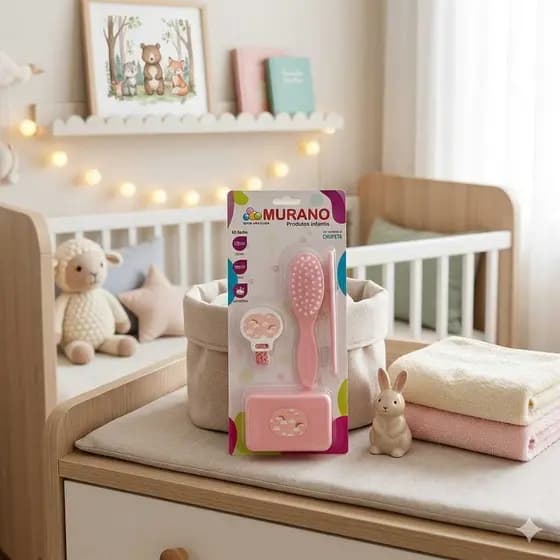 Kit Higiene e Banho Infantil ROSA / AZUL – Murano