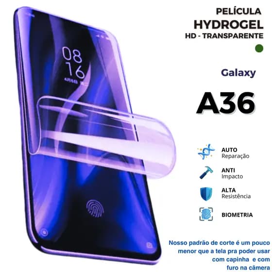 Película Hidrogel TRANSPARENTE HD PREMIUM Flexível para Galaxy A36