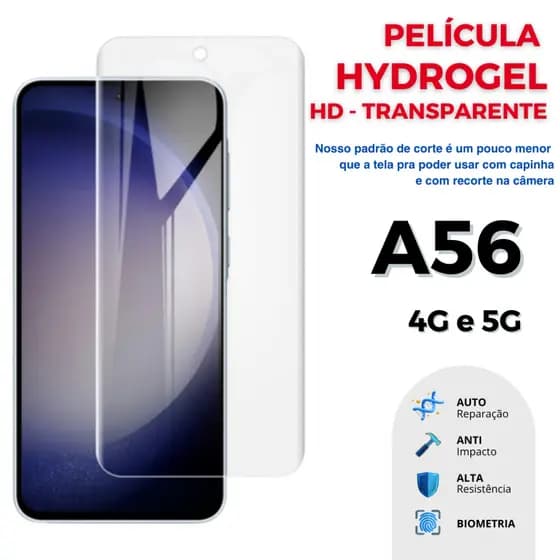 Película Hidrogel TRANSPARENTE HD PREMIUM Flexível para Samsung Galaxy A56