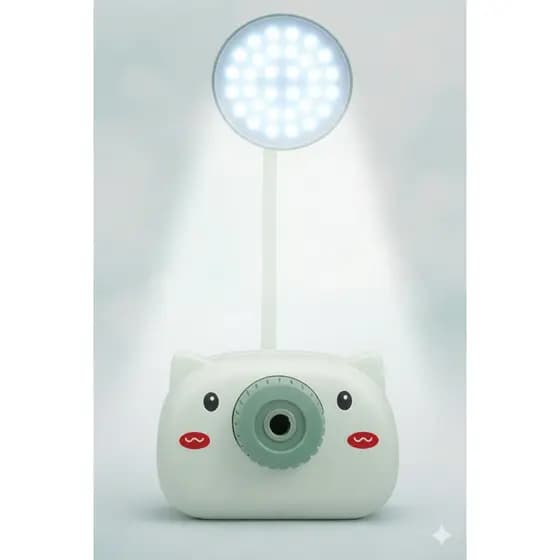 Apontador de Mesa e Luminária Cute Criança e Adulto LED Estudo Trabalho Iluminação Suave Eficiente USB Incluso