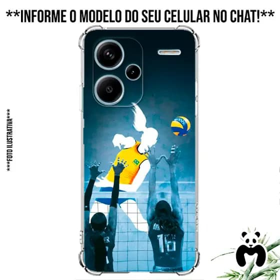Capa Case Personalizada Celular Volei Esporte Quadra Jogadores Jogo Bola Times Rede Saque Sets