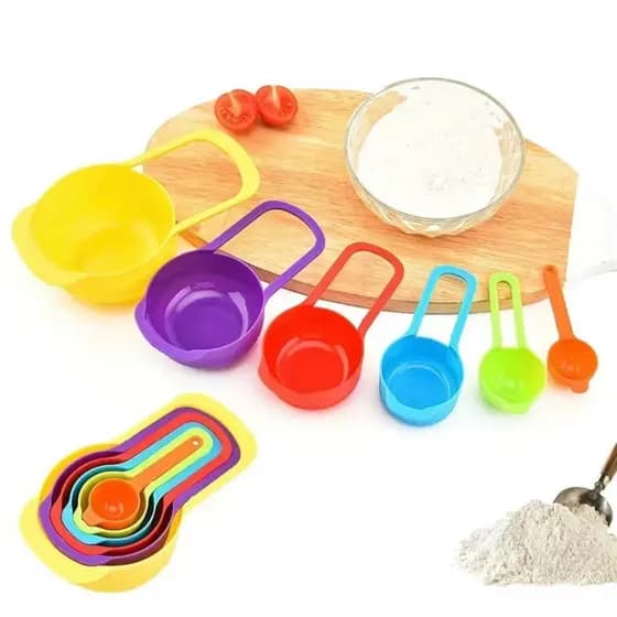 Kit 6 Peças Colheres De Medidas (medidas em xicaras)