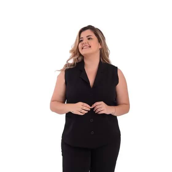 Colete social feminino plus size medidas da mulher nacional