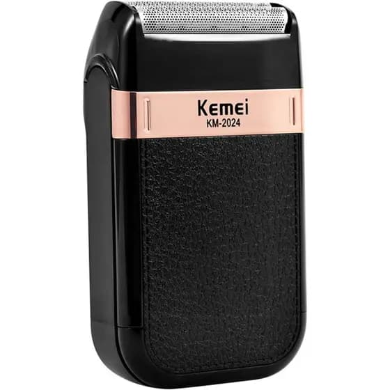 Maquina de barbear Barbeador elétrico sem fio recarregável Kemei Classic Shaver Km 2024 - Bivolt