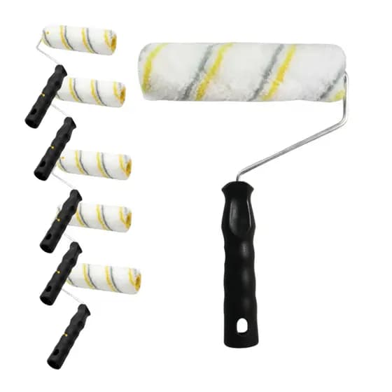 Rolo De Pintura 15cm De Lã Baixa AntiRespingo Acabamento Compel Envio Rápido Opção De Kit