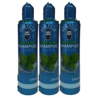 Kit 3 Shampoo Anticaspas 3 Em 1 Dom Pelo Para Barba, Cabelo E Bigode