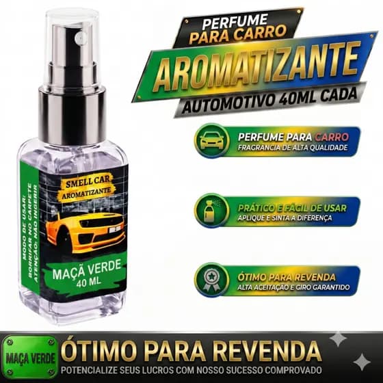 Cheirinho de Carro Maçã Verde 40ML Spray Perfume Para Carro Longa Duração