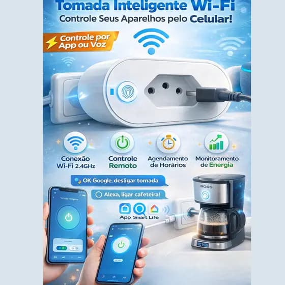 Tomada Inteligente Wi-fi Plug Bivolt Smart Life
