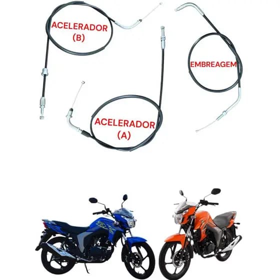 Kit Cabo Acelerador A + B + Embreagem Haojue Dk 150 Dk150s