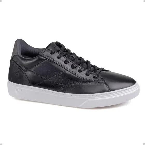 Sapatênis Rafarillo Fly Alth +7cm Altura Couro Legítimo Conforto Masculino Discreto 58051-01