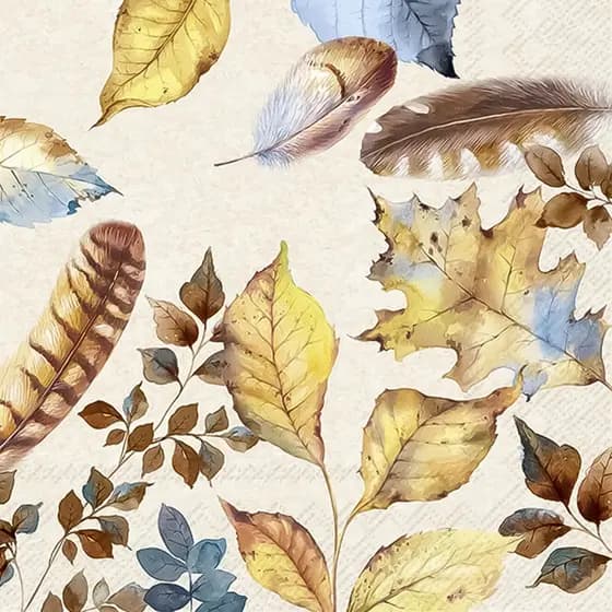 Guardanapo para Decoupage Ihr 33x33 Folhas da Natureza com 2 Unidades