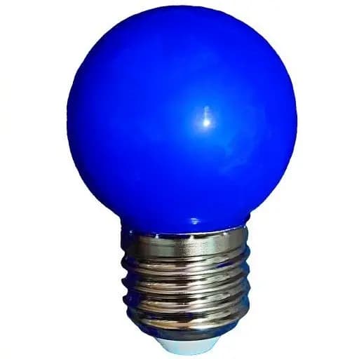 Lâmpadas Led Mini Bulbo Bolinha E27 1w Bivolt 110/220V Color Azul