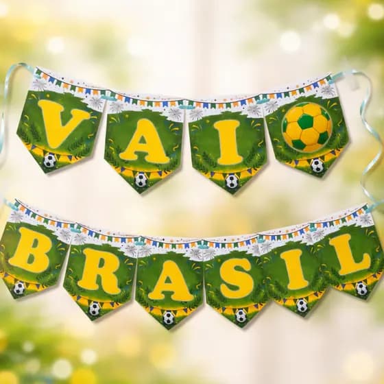 Bandeira, Bandeirola copa do brasil, decoração copa 2026
