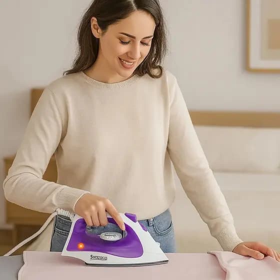 Ferro Vapor Portátil 127V 220V Base Cerâmica Antiaderente Passar Roupas Camisa Social Blusa