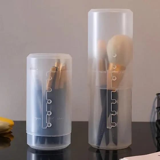 Display Ajustável Transparente Do Suporte Da Escova Composição PVC Altura , Organizador Armazenamento Das Ferramentas Be