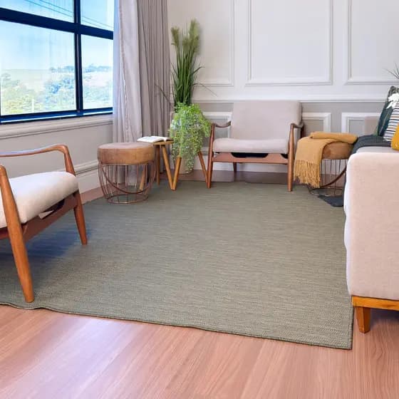 Tapete Sisal Moderno 150x200 para Sala Quarto Escritório Sala de Jantar Resistente Decorativo Fácil Limpeza Premium Alta