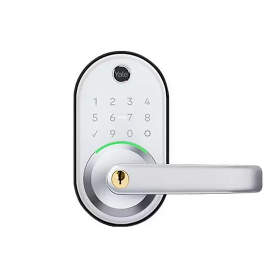 Fechadura Digital Multfamily Com Biometria E Senha - Branca