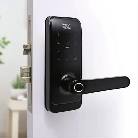 Fechadura Digital SL205 Com Biometria Senha Cartão E Chave