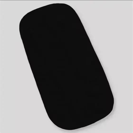 Colchão para carrinho moisés Cinza Coméia - Colchonete oval para carrinho Cinza Tricoline
