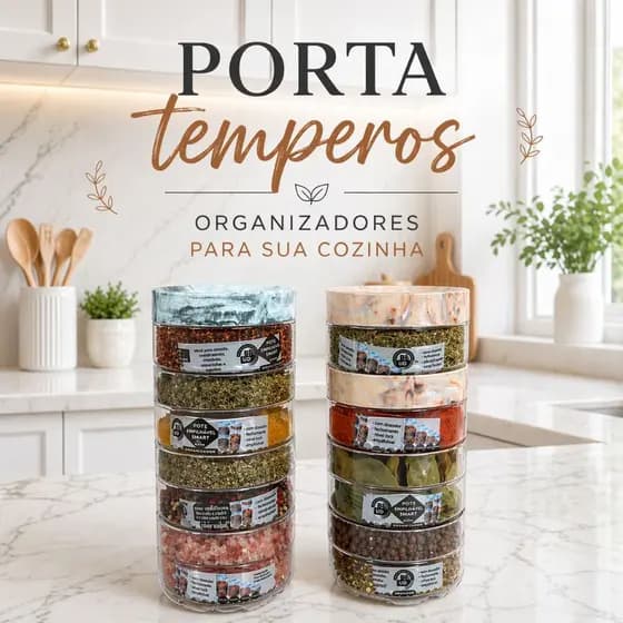 Kit 4 UNIDADES Porta Temperos 300ML