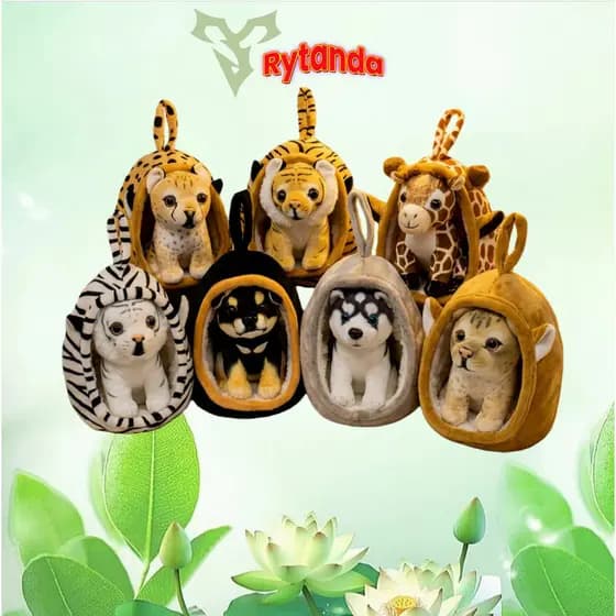 Rytanda Leão , Tigre , Leopardo , Boneca Animal De Pelúcia Husky Ninho De Simulação Fofa , Almofada De Sofá , Namorada I