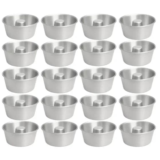 Kit Mini Formas Alumínio Nº10 200 ML Ideal Para Mini Bolo Vulcão Quindim Pudim