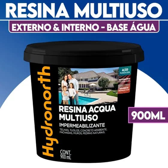 Resina Acrílica Base Agua Hydronorth 900ML Multiuso Impermeabilizante