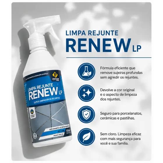 Limpa Rejuntes Renew lp Pisoclean 500ml