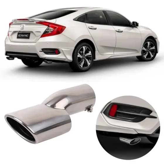 Honda Civic G10 Ponteira Esportiva Para Escapamento Aço Inox