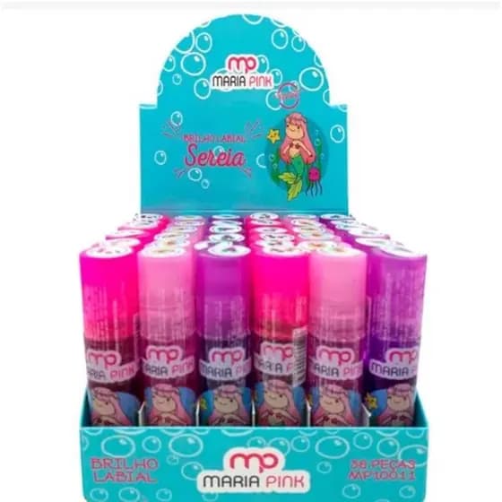 Box c/ 36 und Brilho Labial da Maria Pink