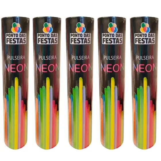 Combo 500 Unidades Pulseira Neon Adereços Balada Festa Led