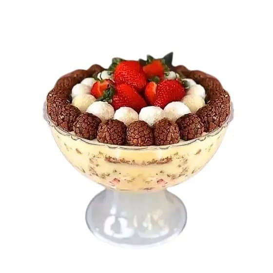 Taça Sobremesa Trasparente 2,8L Confeiteiro Doces Decoraçao