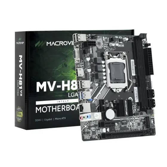 Placa Mãe Macrovip MV-H81V2 Socket LGA 1150