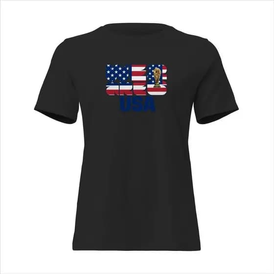 Camisa Feminina Baby Look USA We Are 2026