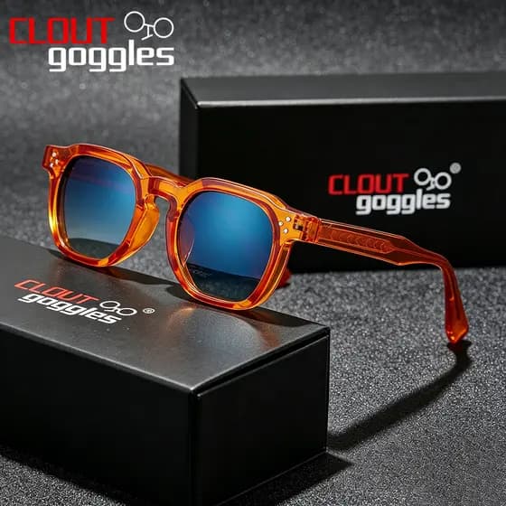 Nova Personalidade Óculos De Sol Das Mulheres Dos Homens TR + CP Rebite Quadro Quadrado Verão Viagem UV400 Tons Marca Lu