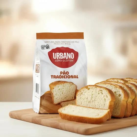 Mistura para Pão Tradicional Sem Glúten Urbano 300g