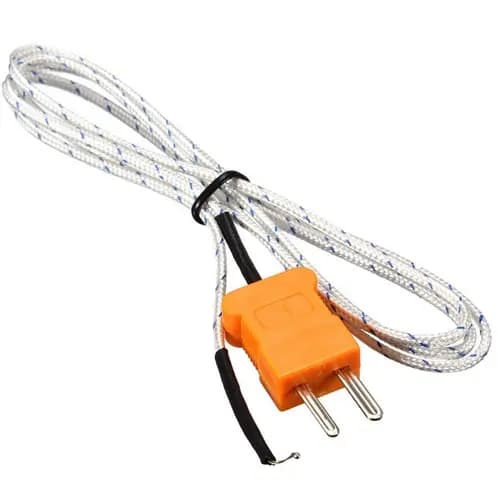 Termopar Tipo K - Sonda cabo 1 metro Multímetros Termômetros Sensor temperatura termoresistencia resistente até 270 C