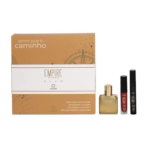 Kit Miniatura Empire Woman Glam Batom e Máscara de Cílios Hinode