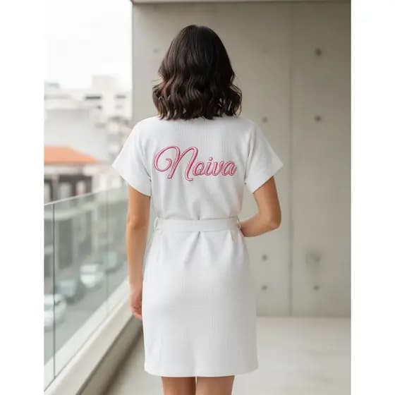 Robe Bordado Casamento Noiva Madrinha Mãe Da Noiva