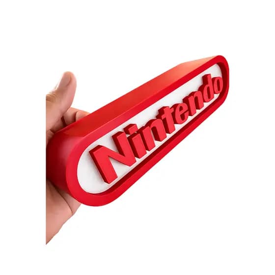 Luminária de Mesa LED USB Nintendo Decorativa Luz Noturna Geek Gamer