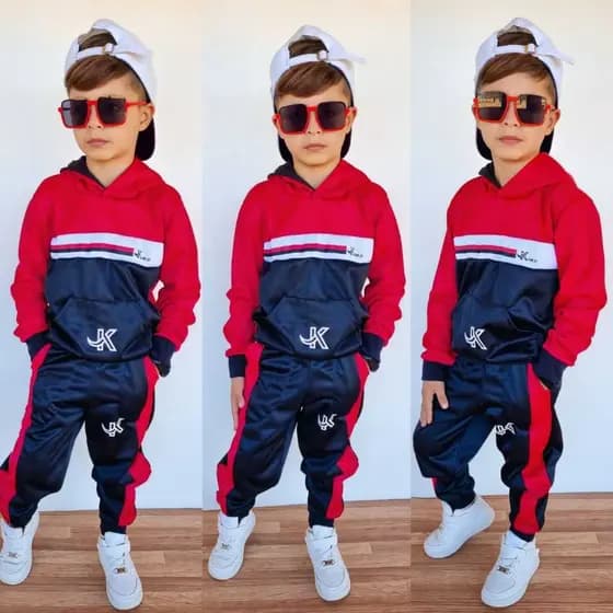 Conjunto Infantil de Inverno - Calça + Casaco Estiloso e Quentinho - Tamanho 2 ao 12 Anos