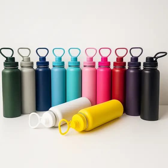 Garrafa Térmica Esportiva Aço Inox– Capacidades Variadas para Uso Diário e Esportes 350ml/600ml/800ml