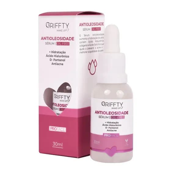 Serum Oil Free Antioleosidade Griffty Makeup Maquiagem